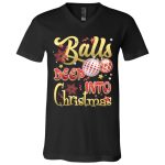 5Th. Balls Deep Into, Black, V-Neck T-Shirt