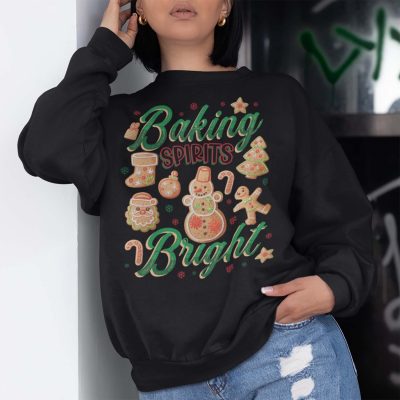 Alternative view of Baking Spirit Bright T-Shirt - Hoodie - Sweatshirt - Long Sleeve - Christmas Gifts for a Baker