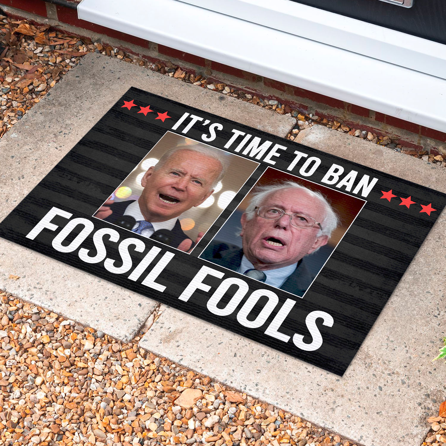 8VT. UU TIEN It's Time To Ban Biden Bernie doormat Doormat Mockup 10