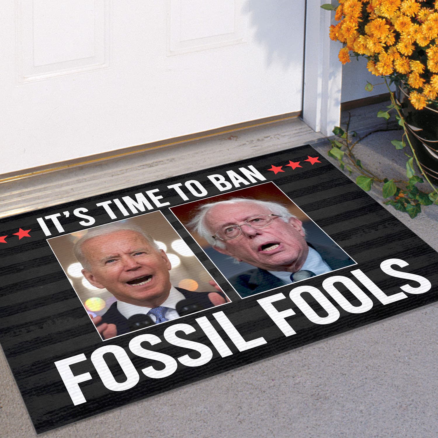 8VT. UU TIEN It's Time To Ban Biden Bernie doormat Doormat Mockup 11