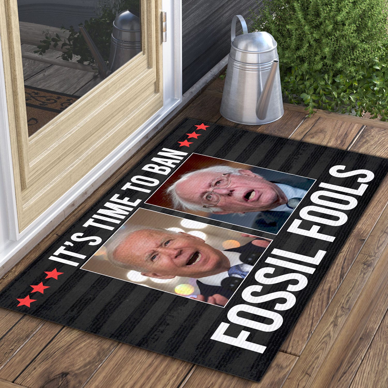 8VT. UU TIEN It's Time To Ban Biden Bernie doormat Doormat Mockup 3