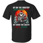 5VT. Up On The Rooftop, Black, Unisex T-Shirt