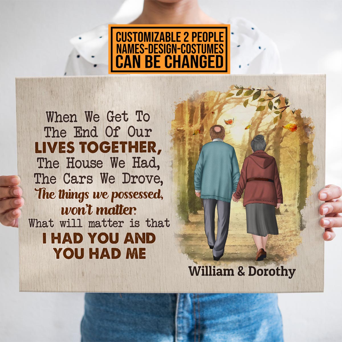 1VT. Old Couple When We Get To The End canvas mk1