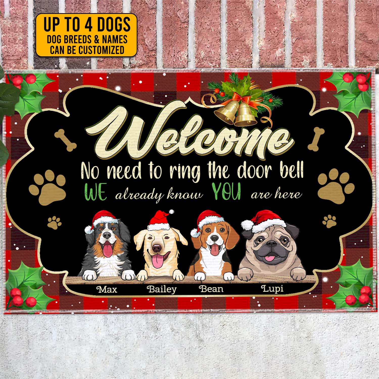 7VT. Welcome No Need To Ring The Door doormat mk1