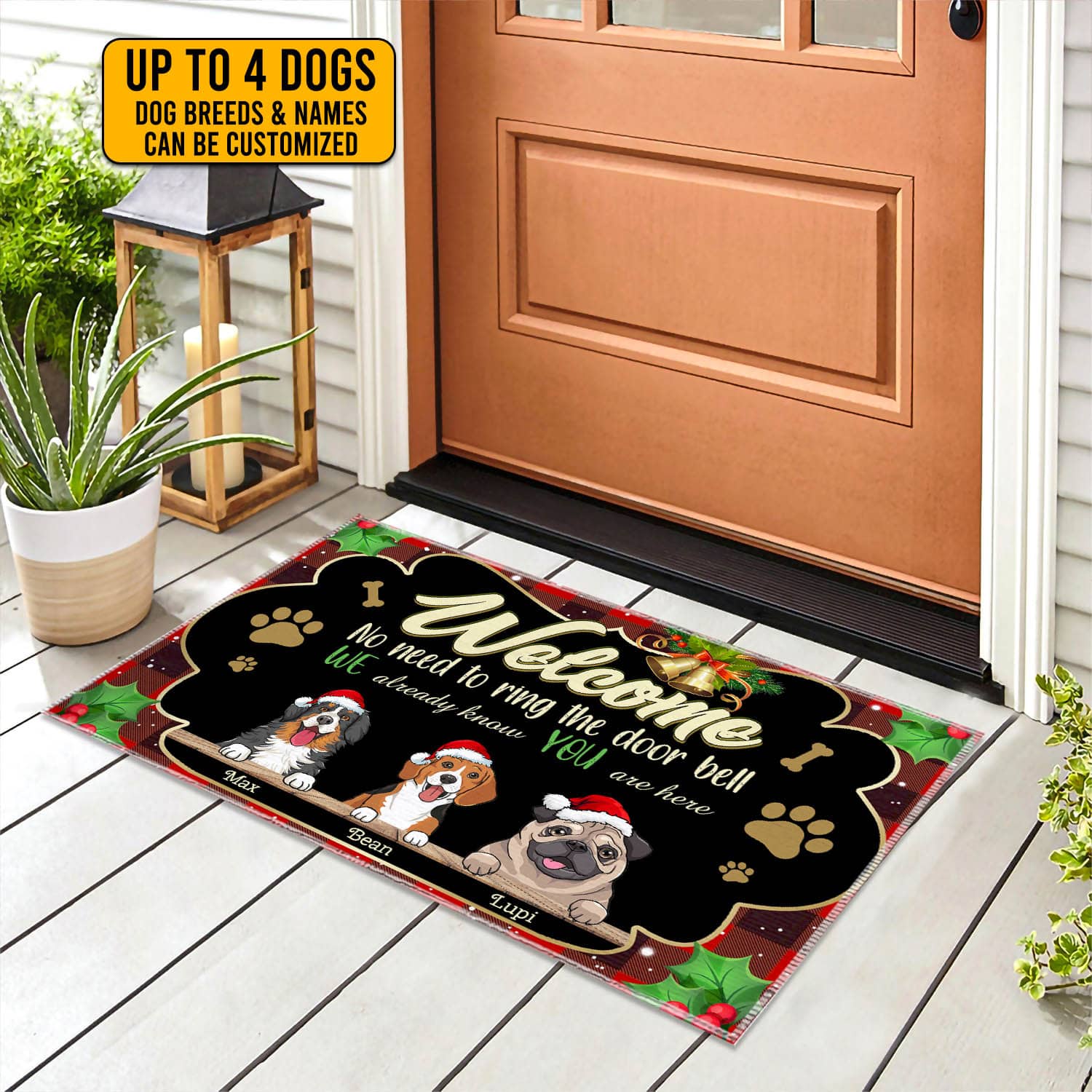 7VT. Welcome No Need To Ring The Door doormat mk2