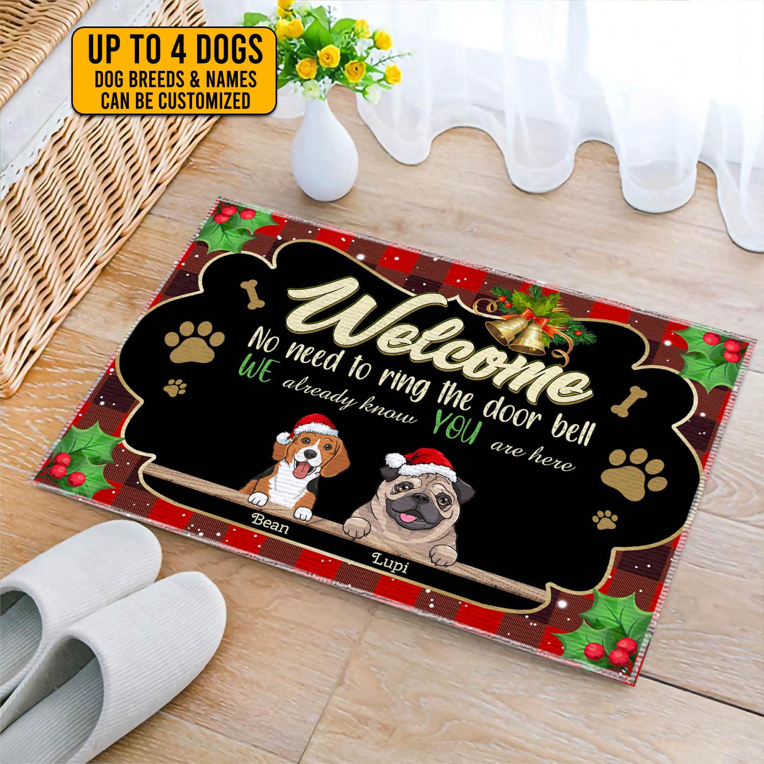 7VT. Welcome No Need To Ring The Door doormat mk3