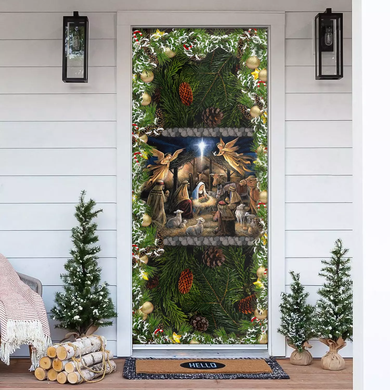 8BN. Jesus Is Born Door Cover Mockup 18