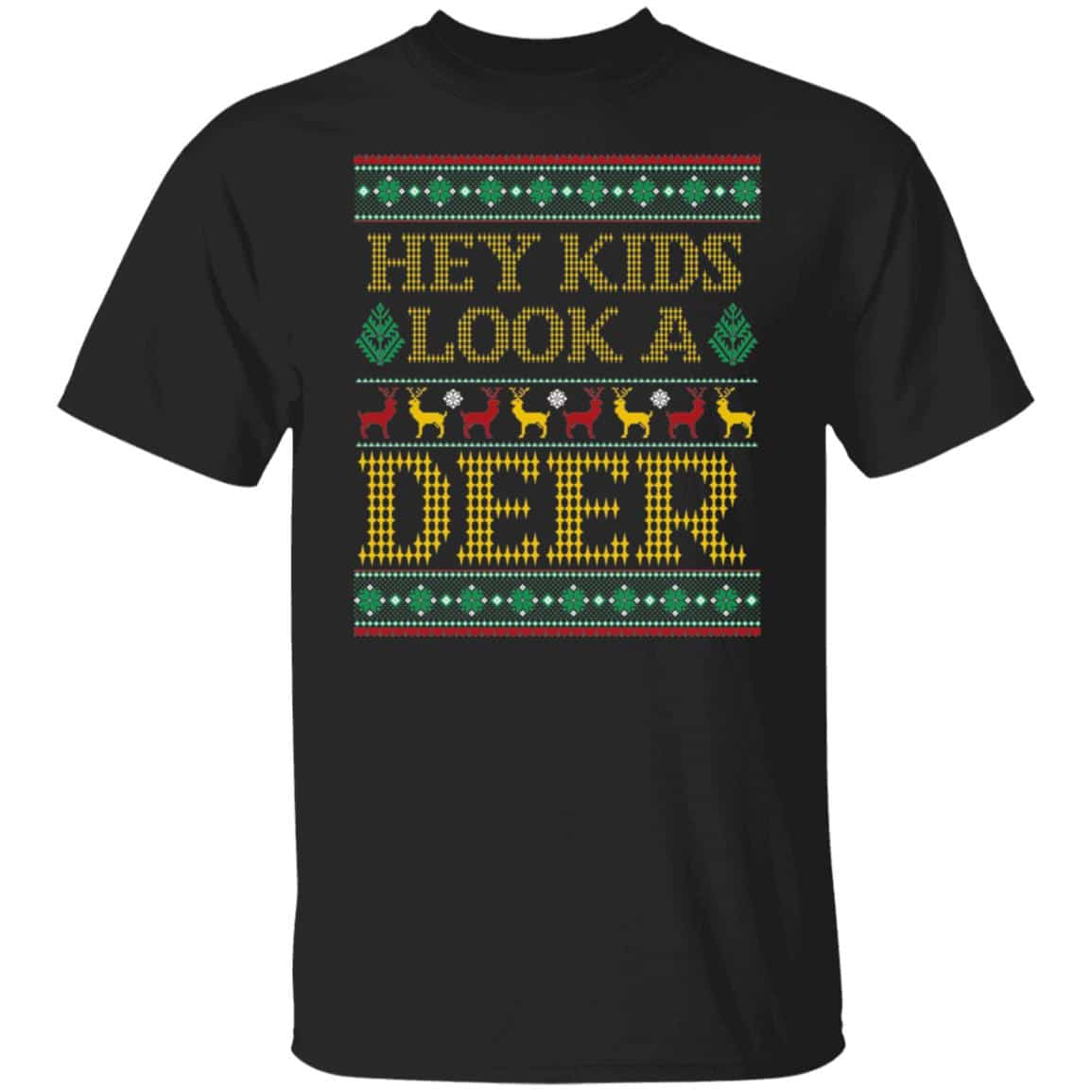 7Th. Look A Deer, Black, Unisex T-Shirt