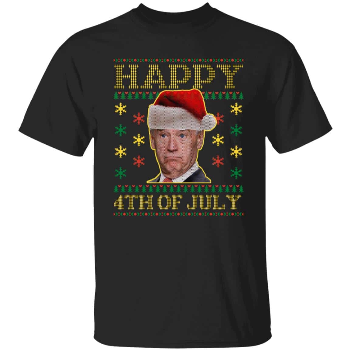 33 HG. Biden 4th Of July Tee, Black, Unisex T-Shirt
