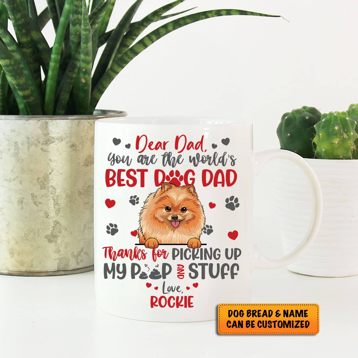 1VT. Best Dog Dad Clip Art mug mk3