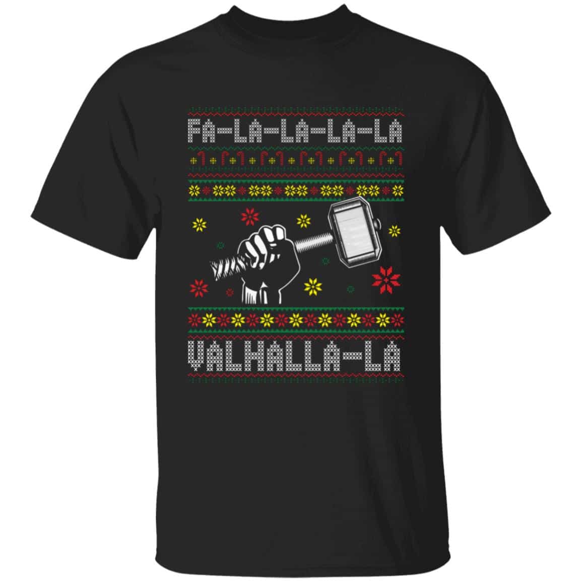 1. Fa La La Valhalla (5), Black, Unisex T-Shirt