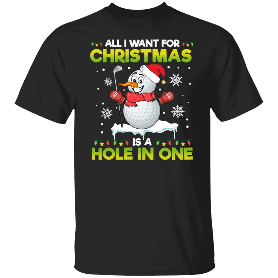 one hole tee 1, Black, Unisex T-Shirt