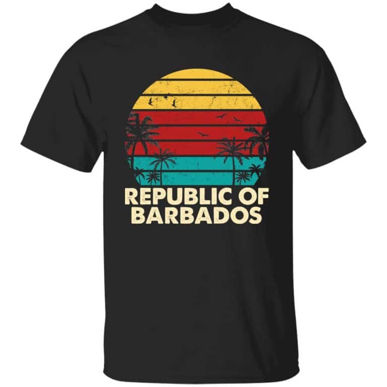 Republic of Barbados 1, Black, Unisex T-Shirt