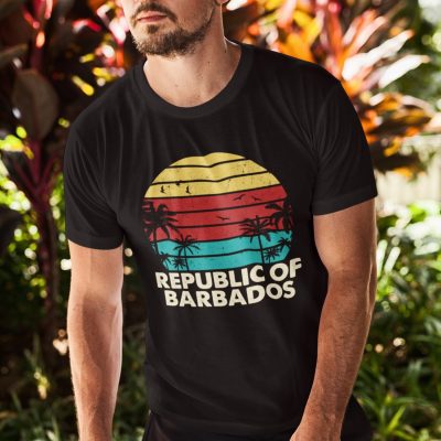 Alternative view of Republic of Barbados Funny Vintage T-Shirt