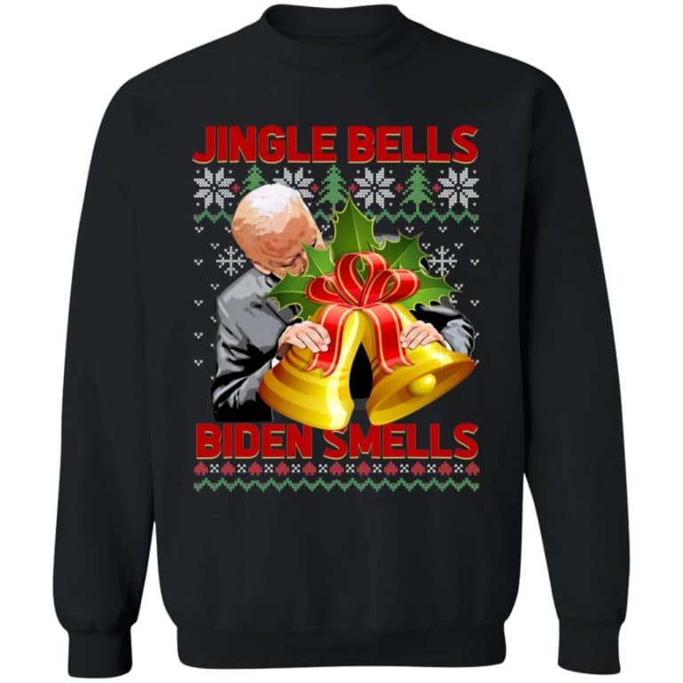 5BN. Biden Smells (7), Black, Sweatshirt