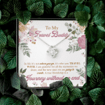 To My Travel Buddy In Life It's Not Where You Go It's Who You Travel With Love Knot Necklace Necklace To My Travel Buddy In Life It's Not Where You Go It's Who You Travel With Love Knot Necklace Necklace