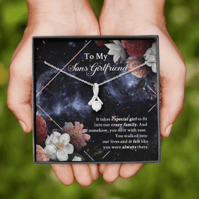 To My Sons Girlfriend It Takes A Special Girl To Fit Into Our Crazy Family Alluring Beauty Necklace