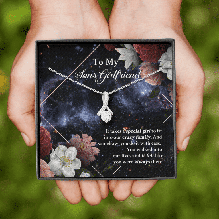 To My Sons Girlfriend It Takes A Special Girl To Fit Into Our Crazy Family Alluring Beauty Necklace