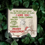 To The Best Wife Ever The One Who Didn't Get Away I Love You More Than Fishing Love Knot Necklace