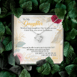 From Mom To My Daughter Mother And Daughter Our Hearts As One Love Knot Necklace