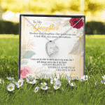 From Mom To My Daughter Mother And Daughter Our Hearts As One Forever Love Heart Pendant Necklace