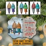 When We Get To The End Of Our Lives Together Personalized Old Couple Christmas Medallion Ornament Keepsake