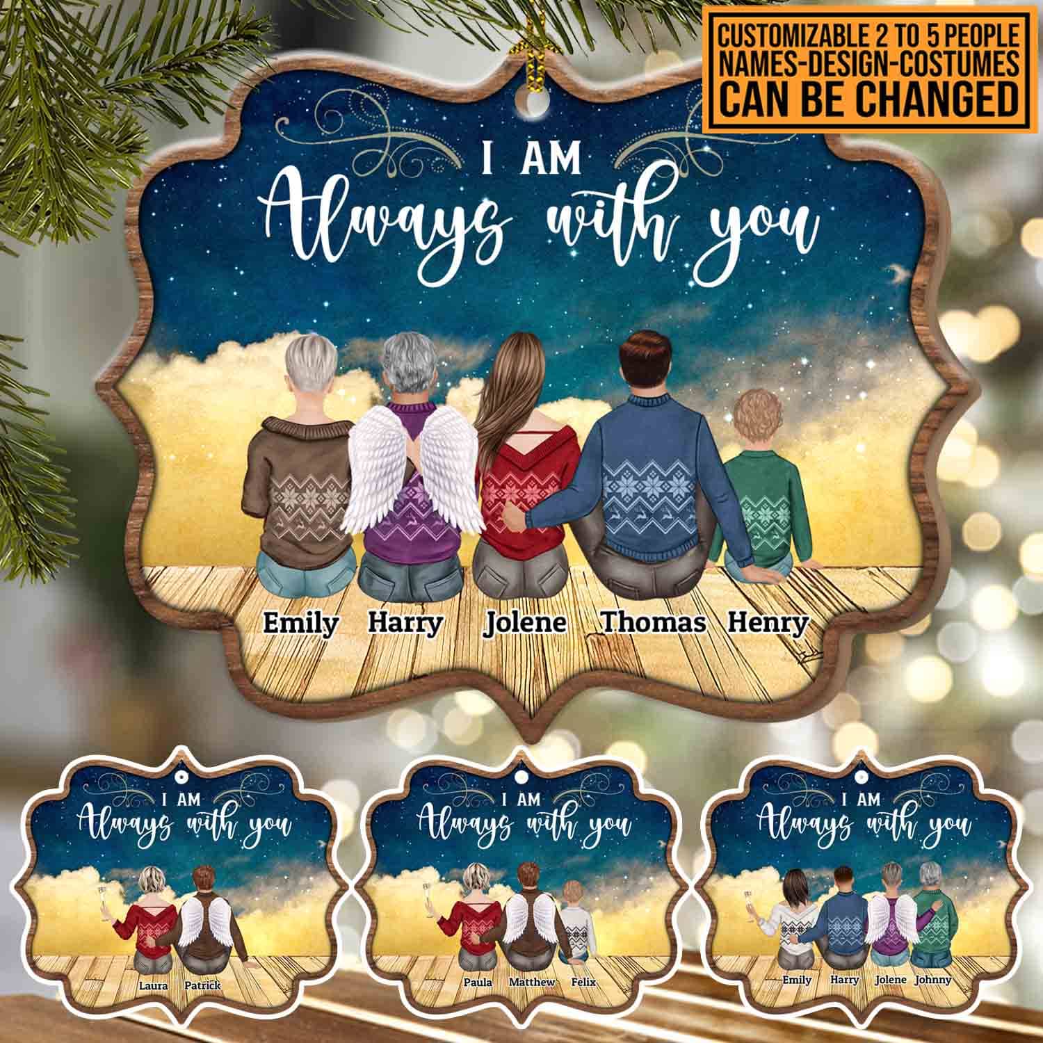 1VT. I Am Always With You Shaped ornament mk4