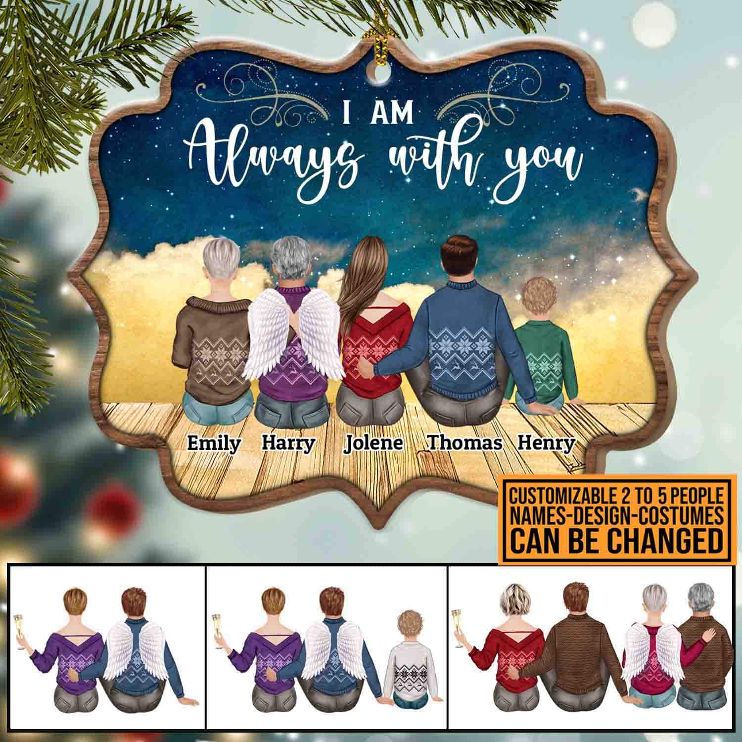 1VT. I Am Always With You Shaped ornament mk6