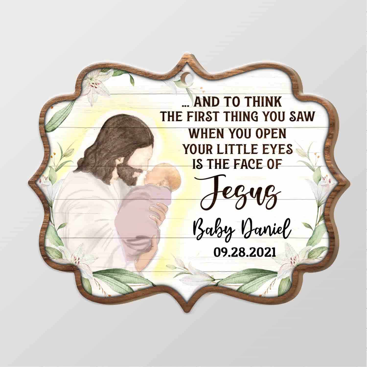 4Th. The Face Of Jesus Mockup Simple