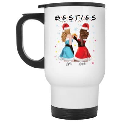 14 oz. White Travel Mug
