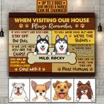 8VT. When Visiting My House Dog Peeking canvas mk4