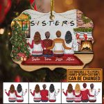 Personalized Soul Sisters Decorative Medallion Christmas Ornament Keepsake - Xmas Gift for Besties