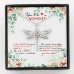 You'll Be Missed A Dragonfly Represents Courage Success And Hope Dragonfly Necklace - Leaving Job Gift for Coworker - Dragonfly Necklace