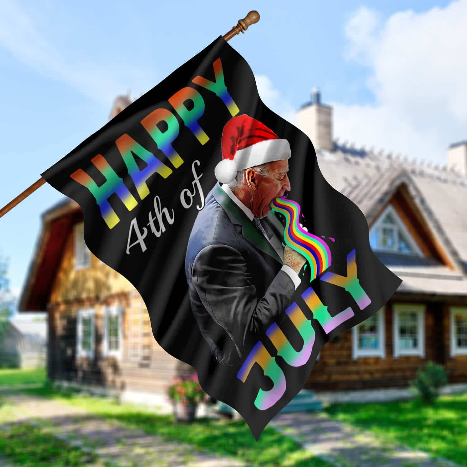 30x40 (1) House Flag Mockup 5