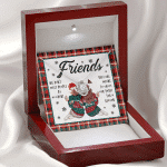 Friends We Don't Meet People By Accident They're Meant to Cross Our Path Bestie Love Knot Pendant Necklace