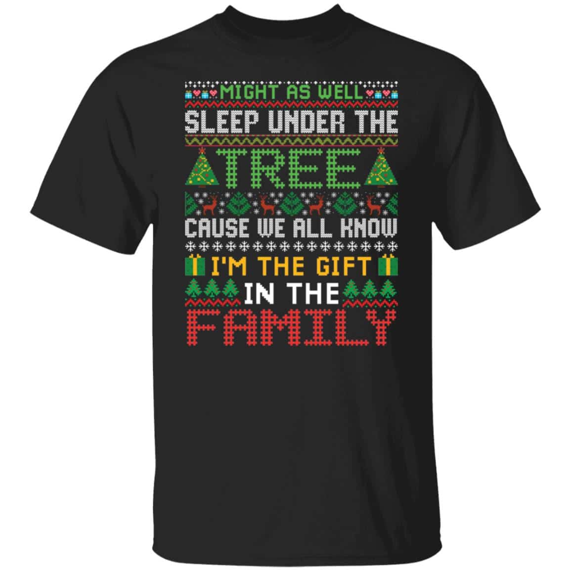 1Th. I'm The Gift In The Family, Black, Unisex T-Shirt