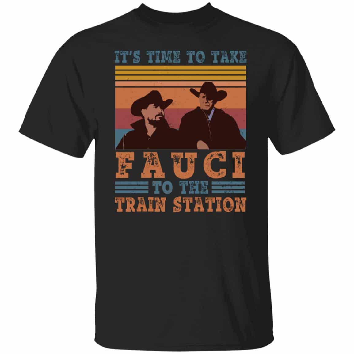5VT. It's Time To Take Fauci, Black, Unisex T-Shirt