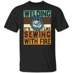 6Th. Sewing With Fire, Black, Unisex T-Shirt