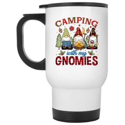 14 oz. White Travel Mug