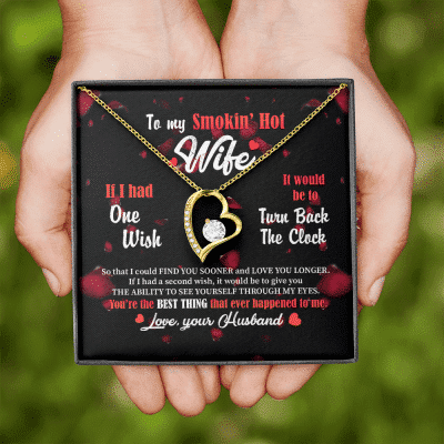 To My Smokin' Hot Wife Forever Love Pendant Necklace - Jewelry Gifts From Husband To Wife