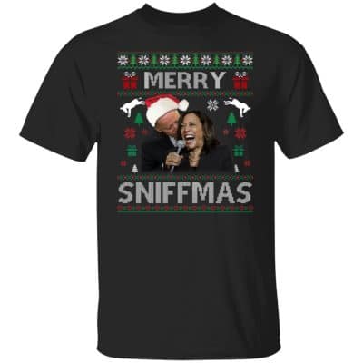 3TM. Merry Sniffmas (5), Black, Unisex T-Shirt