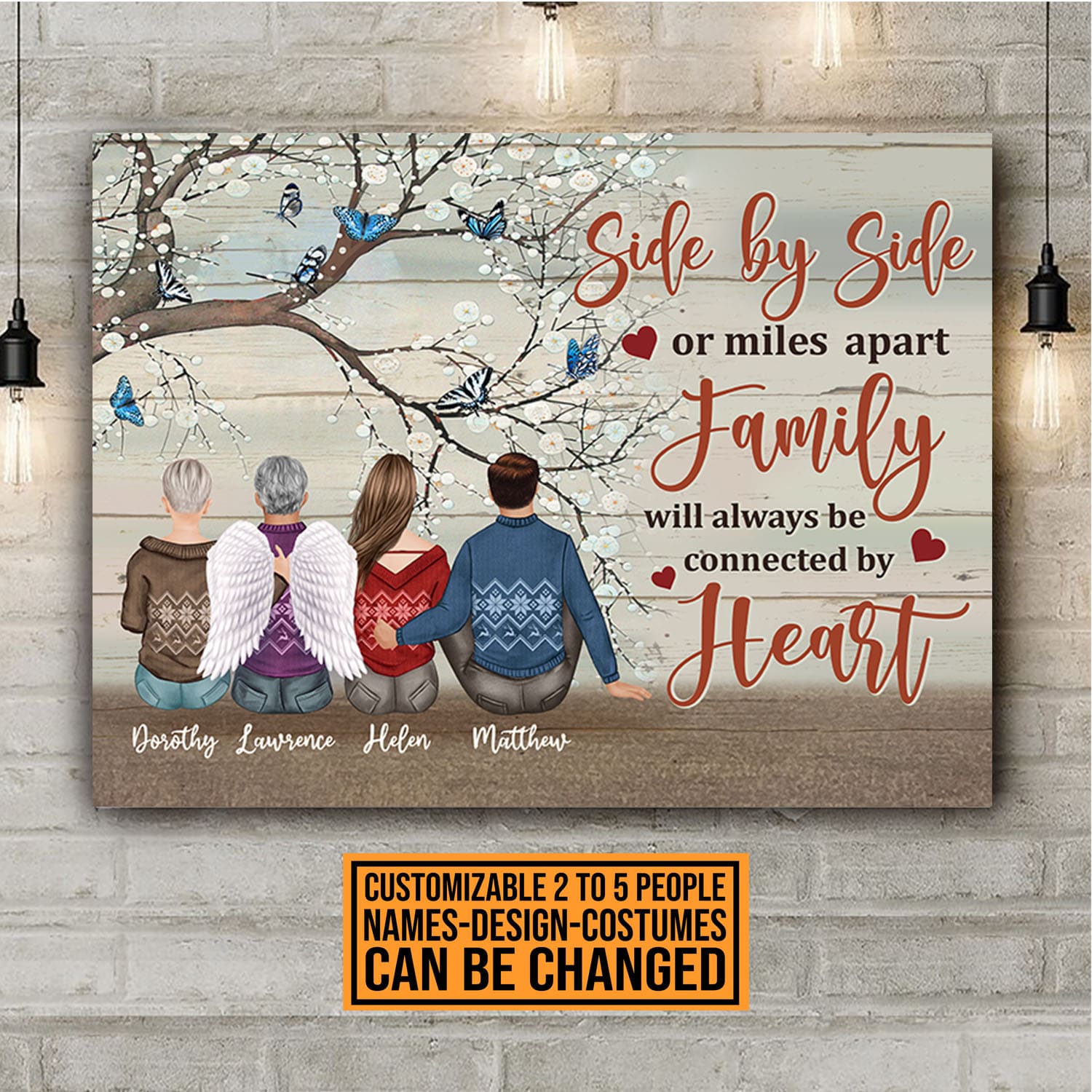 4VT. Side By Side Or Miles Apart canvas mk1