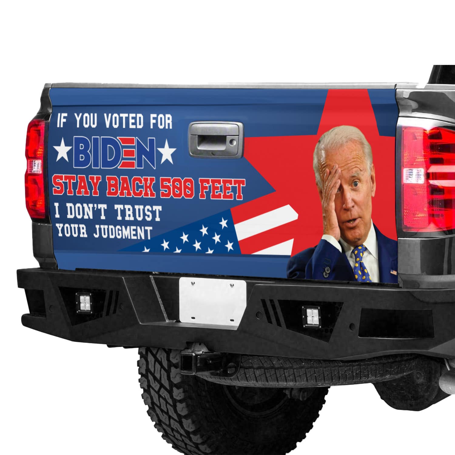 2Th. Stay Back 500 Feet(7) (1) Tailgate Wrap Mockup 12