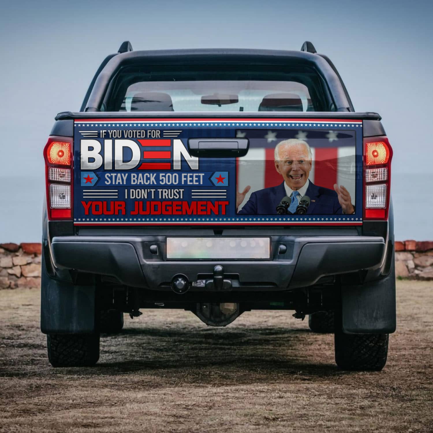 42 HG UU TIEN. If You Voted For Biden (Tailgate Wrap) (6) (1) Tailgate Wrap Mockup 4