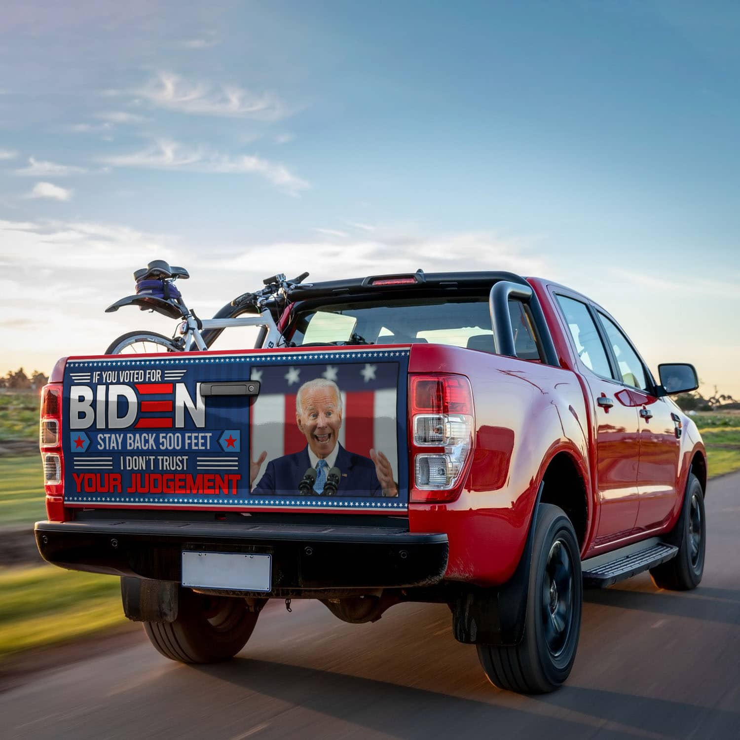 42 HG UU TIEN. If You Voted For Biden (Tailgate Wrap) (6) (1) Tailgate Wrap Mockup 9