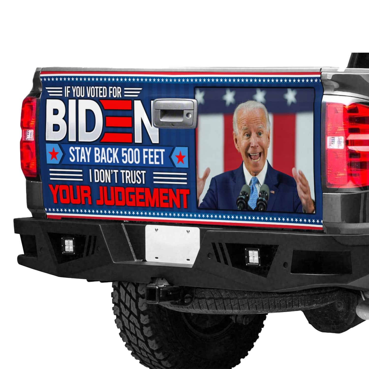 42 HG UU TIEN. If You Voted For Biden (Tailgate Wrap) (6) (1) Tailgate Wrap Mockup 12