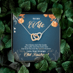 To My Wife Our Home Ain't No Castle But Still You Are My Queen Interlocking Hearts Pendant Necklace To My Wife Our Home Ain't No Castle But Still You Are My Queen Interlocking Hearts Pendant Necklace