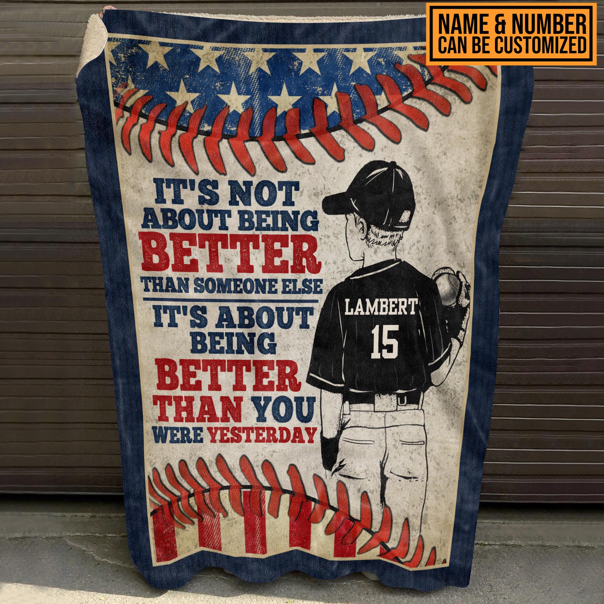5VT. Baseball It's Not About Being Better blanket mk3