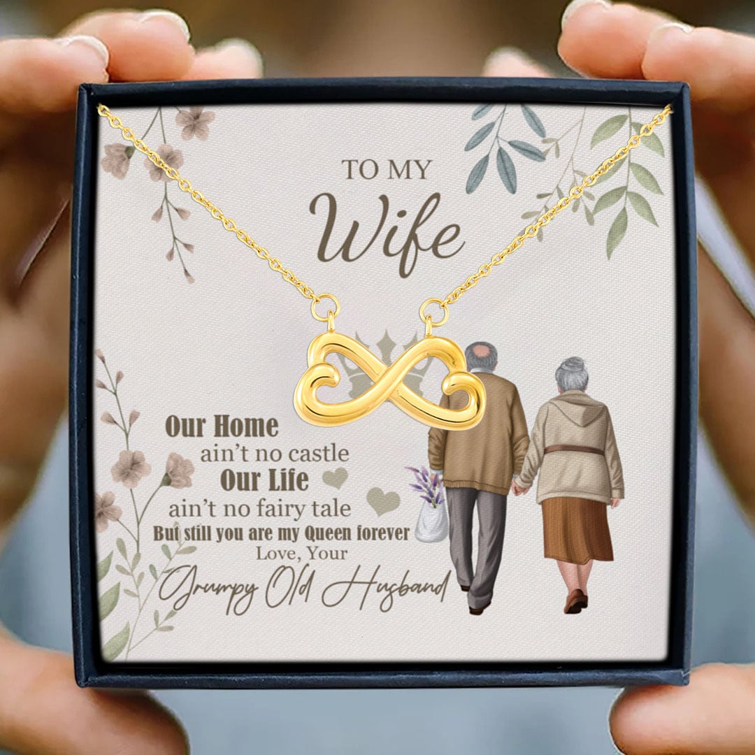 11 HG. To My Wife Infinity Heart Necklace (Gold) 3