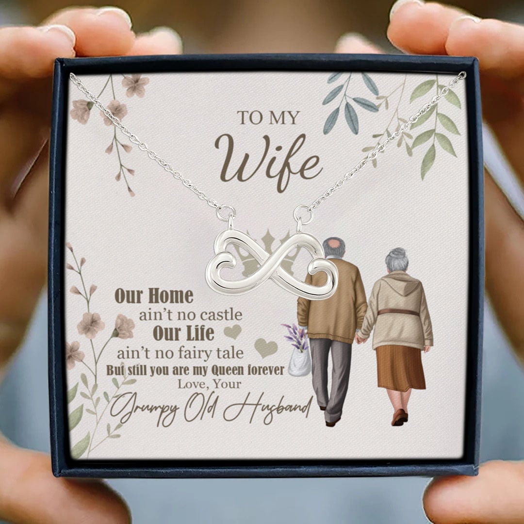 11 HG. To My Wife Infinity Heart Necklace (Silver) 3